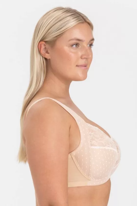 Bra | Underwired Bras | Miss Mary Dotty Delicious bra Beige
